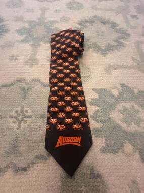 Campus Classics Auburn University Tigers Logo Print Necktie
